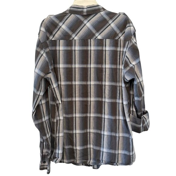 Eighty Eight Mens Plaid Casual Button Down Long Sleeve Shirt - Size XXL - Picture 8 of 9